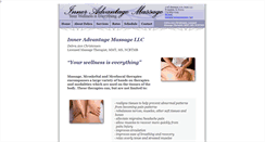 Desktop Screenshot of inneradvantagemassage.com